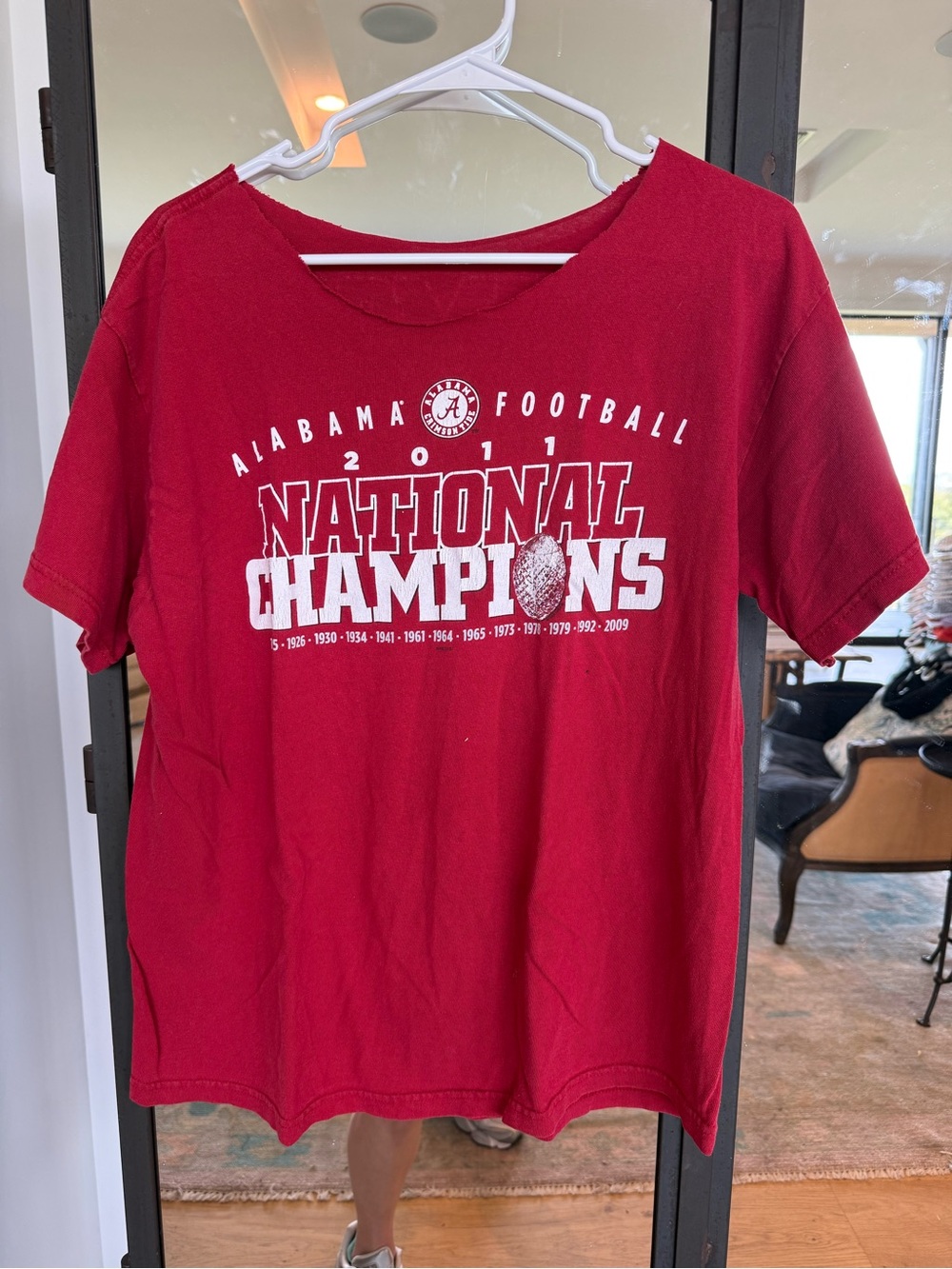 Alabama Football 2011 National Champions Red T-Shirt